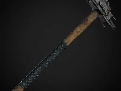Post Apocalyptic Weapons - Sledgehammer Low-poly 3D model