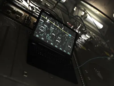 ISS like SpaceStation Interior V2 3D model