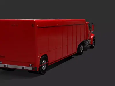 Beverage Truck Trailer 3D model