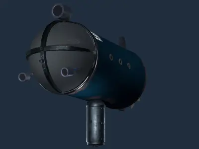 Deep Diving Submarine 3D model