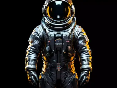 Detailed Astronaut 3D Model Low-poly 3D model