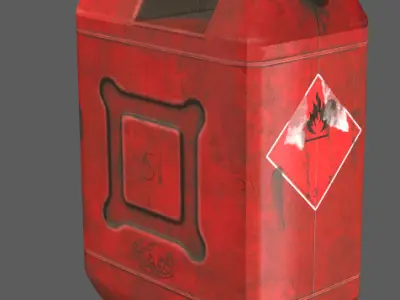 Gasoline tank Low-poly 3D model