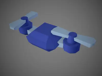 Drone LVL 1-3 - Game Ready - Hyper Casual Free low-poly 3D model
