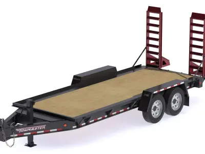 Towmaster T-16D Drop Deck trailer 3D model
