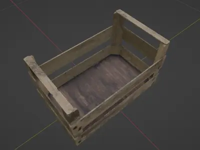 wooden crate 3D model order