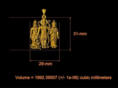 Ramparivar pendant Artwork-89 3D print model