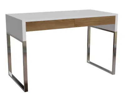 Modern Industrial Writing Desk 3D model