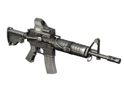 Colt M4A1 Commando MARS 3D model