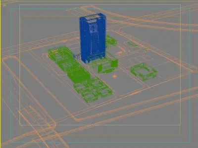Industry Building 3D model V1