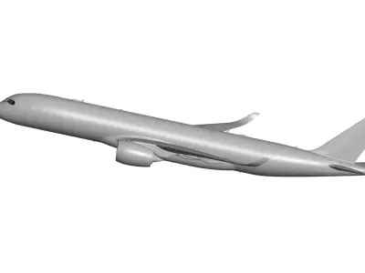 Airbus A350 3D model purchase