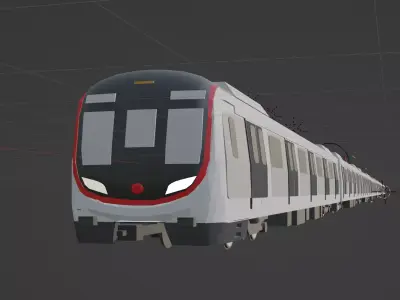 Hong Kong MTR Q-Train  3D model