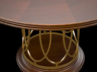 Avalon Heights-Neo Deco Pedestal Table 3D model