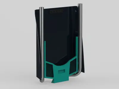 Back Cab Cover - D Model 3D model