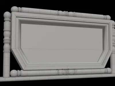 Barber s mirror Free 3D model