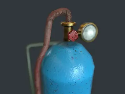 Gas Tank pbr Low-poly 3D model buy