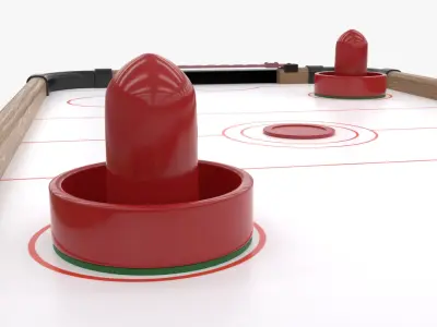 Mini Air Hockey Table 3D model