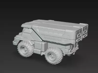 Thunder Loader Rescuezord set Power Rangers 3D print model