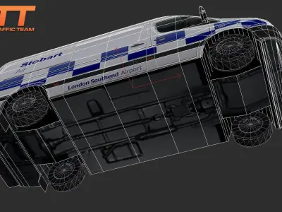 Mercedes-Benz Sprinter Stobart Low-poly 3D model