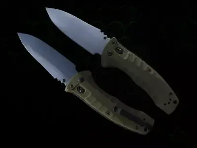 Knife military highpoly for film realistic 3D model