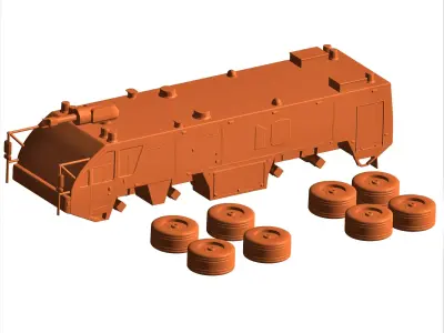 Airport fire truck  3D print model
