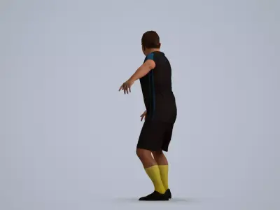00565Omar006 - Adult Middle Eastern man exercising in athletic 3D model