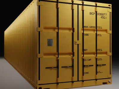 40ft Shipping Container  3D model