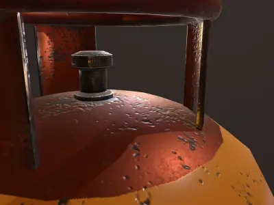 Gas Canister - PBR Game Ready  Low-poly 3D model