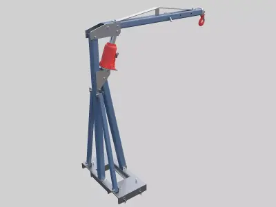 Pallet Truck Crane 3D model