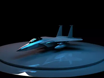 Jet f-15 3D model