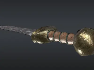 Roman Sword Free low-poly 3D model