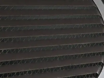 Industrial Slatted Metal Vent PBR Seamless Texture