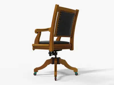 Victorian Chair  Low-poly 3D model