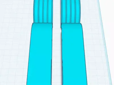 1-25th American flag semi truck and trailer fenders 3D print model