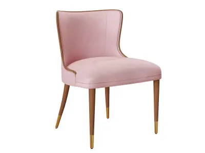 Marino Dinning Classic Chair pink Antique 3D model