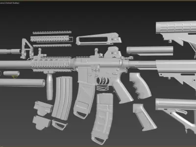 M4A1 Custom 3D model