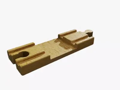 Anydrafts Wooden toys track 01 Low-poly 3D model