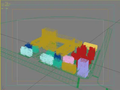 Architecture city 3D model purchase