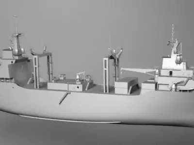 SHIP 2 military 3D model