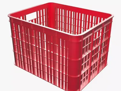 Plastic Crate 3D model buy