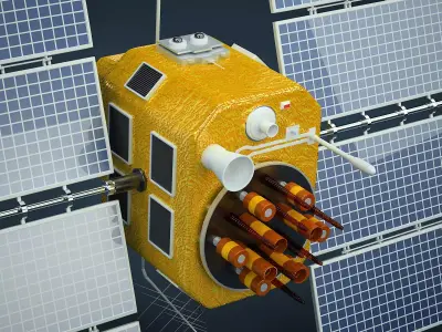 GPS Satellite 3D model