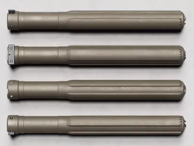 KAC - M110 - PRG Silencer - Replica Low-poly 3D model