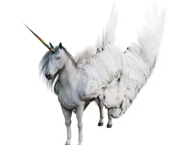 Unicorn Low-poly 3D model