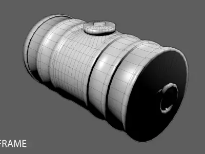 Steel Water Tank 4 3D model