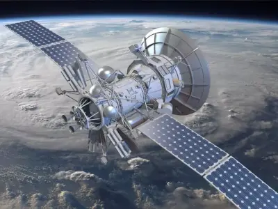 Orbiting Satelite 3D model