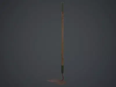 Hoe 3C Low-poly 3D model