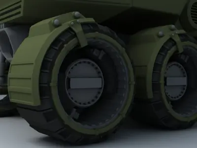 Futuristic  assault vehicle 3D model