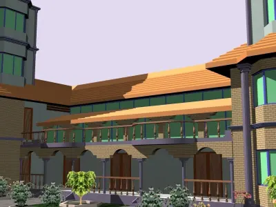 Building Duplex 01 3D model