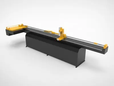 pipe bending machine 3D model purchase