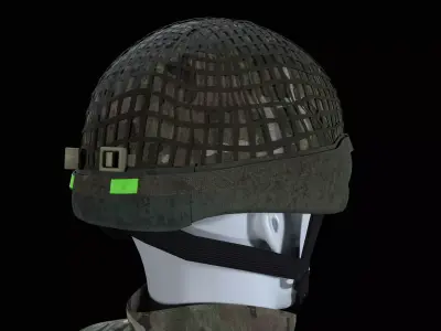 British Armed Forces - MK7 Combat Helmet Low-poly 3D model