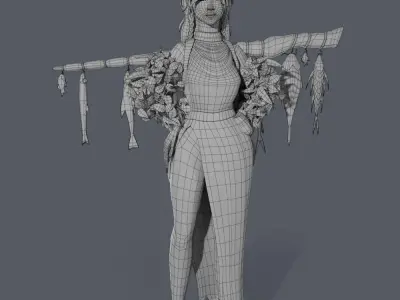 Artificer Low-poly 3D model